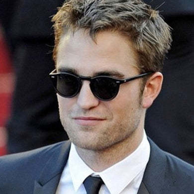 small round sunglasses men women ladies  brand designer ladies vintage oval black sunglasses sunglasses UV400