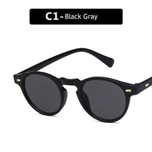 Load image into Gallery viewer, small round sunglasses men women ladies  brand designer ladies vintage oval black sunglasses sunglasses UV400