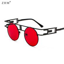 Load image into Gallery viewer, steampunk sunglasses ladies retro sunglasses Stylish Unique men gothic round sunglasses UV400