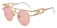 Load image into Gallery viewer, steampunk sunglasses ladies retro sunglasses Stylish Unique men gothic round sunglasses UV400