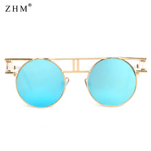 Load image into Gallery viewer, steampunk sunglasses ladies retro sunglasses Stylish Unique men gothic round sunglasses UV400