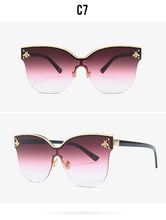 Load image into Gallery viewer, sunglasses for men and women 2023 big box metal accessories glasses street snap tide sunglasses UV400