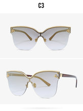 Load image into Gallery viewer, sunglasses for men and women 2023 big box metal accessories glasses street snap tide sunglasses UV400