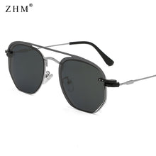 Load image into Gallery viewer, sunglasses with metal sleeve mirror, beach men and women mirror clips, polarized sunglasses with flat glasses frames