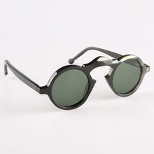 Carica l&#39;immagine nel visualizzatore di Gallery, unique arch flower nose bridge round horn frame polarized sunglasses for women eyewear eyeglasses glasses