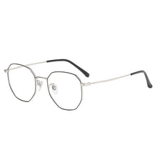 Load image into Gallery viewer, glasses frame retro oval face full-frame metal glasses frame flat mirror flower desire