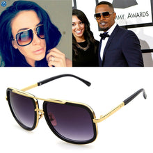 Load image into Gallery viewer, Brand men's design Large frame aviation sunglasses Vintage steampunk women sun glasses grandmaster UV400 Oculos de sol