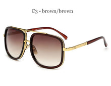 Load image into Gallery viewer, Brand men's design Large frame aviation sunglasses Vintage steampunk women sun glasses grandmaster UV400 Oculos de sol