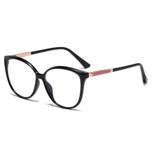 Load image into Gallery viewer, ins anti-blue glasses female trend full frame metal spring feet flat mirror brand designer fake glasses women accessories