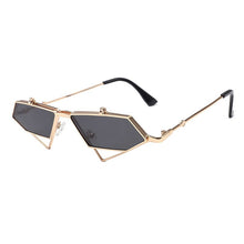 Load image into Gallery viewer, irregular polygon sun glasses men and women sunglasses retro punk wind flip ultra light sunglasses