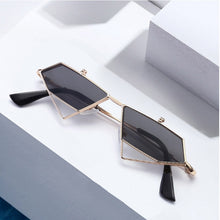 Load image into Gallery viewer, irregular polygon sun glasses men and women sunglasses retro punk wind flip ultra light sunglasses