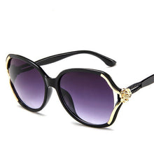 Load image into Gallery viewer, ladies Elegant Cat Eye sunglasses For Women trend sunglasses flowers Sun glasses personalized hollow oval sunglasses