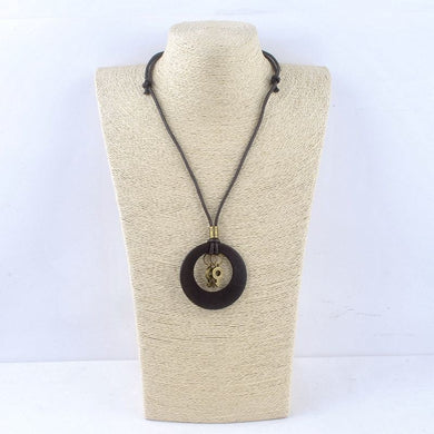 New maxi necklace Vintage necklaces pendants Women Jewelry colar Wood Pendant collier collares sailor moon choker necklace MJT