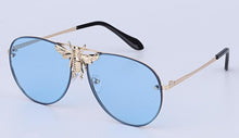 Load image into Gallery viewer, metal bee sunglasses men and women European and American  trend sunglasses