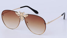 Load image into Gallery viewer, metal bee sunglasses men and women European and American  trend sunglasses