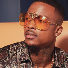 Load image into Gallery viewer, metal bee sunglasses men and women European and American  trend sunglasses