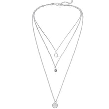 Load image into Gallery viewer, New multi-layer crystal Moon necklaces and pendants for women Vintage charm gold choker necklace