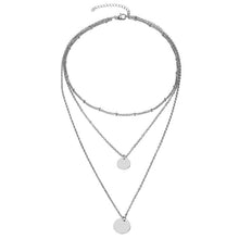 Load image into Gallery viewer, New multi-layer crystal Moon necklaces and pendants for women Vintage charm gold choker necklace