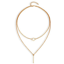 Load image into Gallery viewer, New multi-layer crystal Moon necklaces and pendants for women Vintage charm gold choker necklace