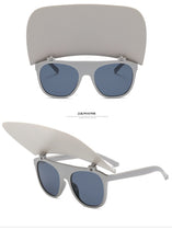 Load image into Gallery viewer, outdoor sun visor sunglasses cap unisex personality beach flip sunglasses