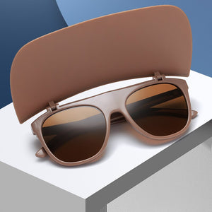 outdoor sun visor sunglasses cap unisex personality beach flip sunglasses