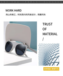 outdoor sun visor sunglasses cap unisex personality beach flip sunglasses