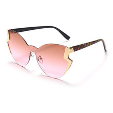 Load image into Gallery viewer, personality sunglasses for women  butterfly sunglasses frameless trimmed one-piece sunglasses