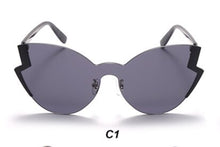Load image into Gallery viewer, personality sunglasses for women  butterfly sunglasses frameless trimmed one-piece sunglasses