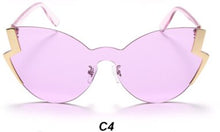 Load image into Gallery viewer, personality sunglasses for women  butterfly sunglasses frameless trimmed one-piece sunglasses