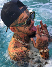 Load image into Gallery viewer, personality sunglasses male millionaire European street po Instagram web celebrity square sunglasses