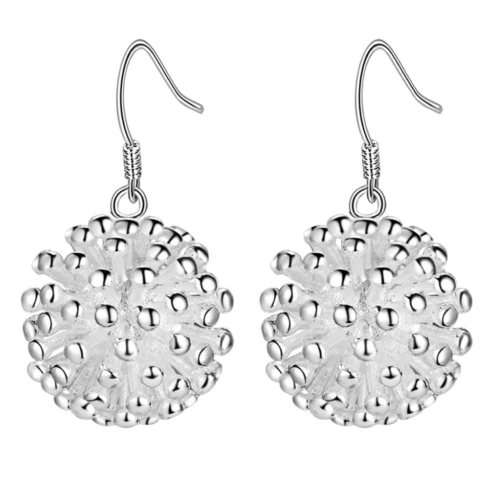 New retro E114 high quality silver plated jewelry trend cute women simple earrings classic style
