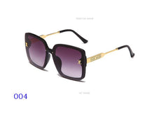Carica l&#39;immagine nel visualizzatore di Gallery, occhiali da sole oversize quadrati retrò per donna e uomo occhiali da sole sfumati firmati montatura grande UV400