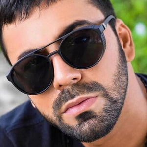round frame men's sunglasses cyberpunk style retro steampunk sunglasses men outdoor driving fishing glasses UV400