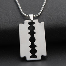 Load image into Gallery viewer, New stainless steel tag pendant necklace mens Fashion cross star blade prayer words necklaces&amp;pendants car keychain jewelry gift
