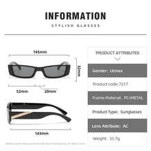 Load image into Gallery viewer, style 2023 Small Rectangular Women&#39;s Retro Brand Designer Glasses Square Sunglasses  Unisex Sun Glasses Feminino  UV400