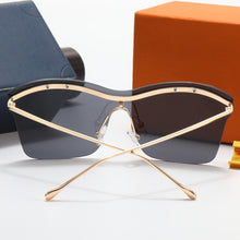 Load image into Gallery viewer, style men&#39;s rimless glasses big frame sunglasses steampunk sunglasses retro UV400 sunglasses shades for women