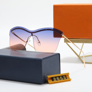 style men's rimless glasses big frame sunglasses steampunk sunglasses retro UV400 sunglasses shades for women