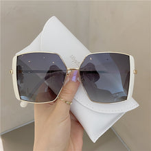 Load image into Gallery viewer, style oversized frame temperament black sunglasses female big face looks thin and wild sunglasses trend