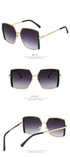 Load image into Gallery viewer, style oversized frame temperament black sunglasses female big face looks thin and wild sunglasses trend