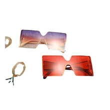 Load image into Gallery viewer, style oversized sunglasses for women, men, single lens, big sunglasses, women&#39;s  glasses, UVG20052