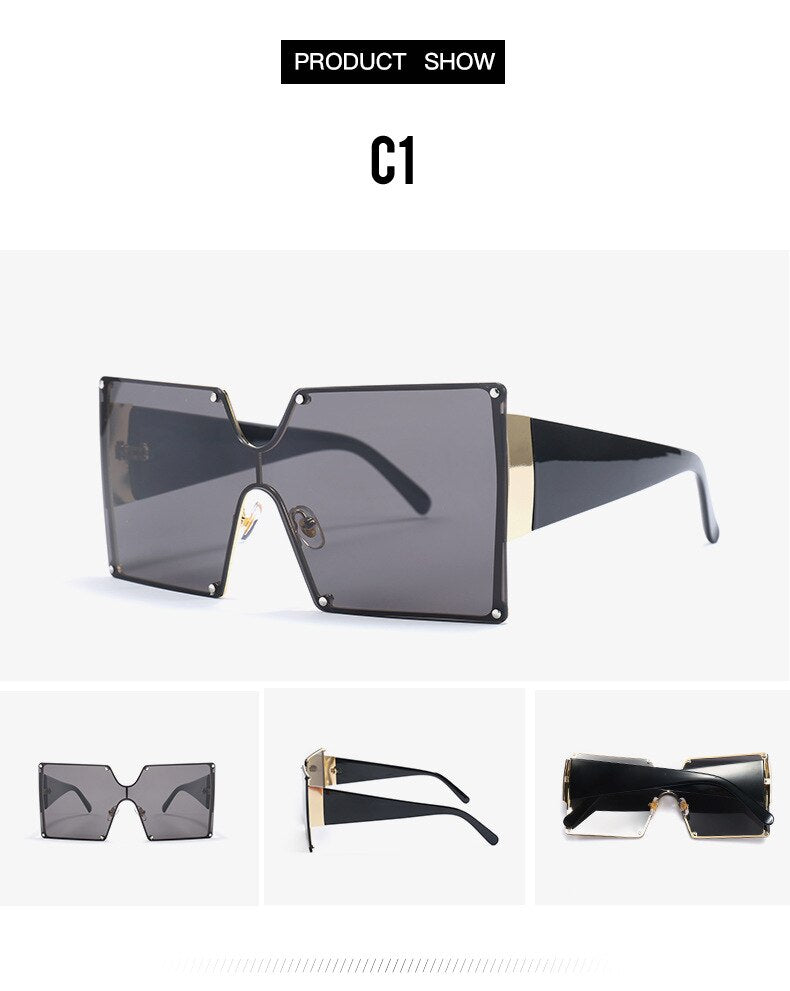 style oversized sunglasses for women, men, single lens, big sunglasses, women's  glasses, UVG20052