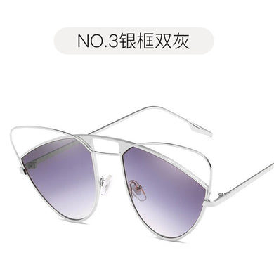 sunglasses gradient cat eye sunglasses metallic glasses frame sunglasses for men and women