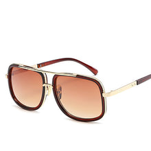 Load image into Gallery viewer, sunshade male and female personality sunshade mirror street sunglasses sun-glass metal outer ring sunglasses