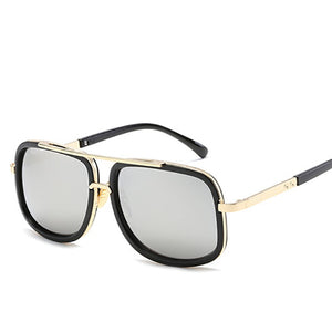 sunshade male and female personality sunshade mirror street sunglasses sun-glass metal outer ring sunglasses