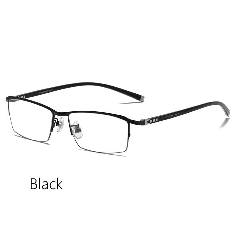 titanium alloy glasses frame men's ultralight half-frame glasses frame optical prescription glasses 9901P