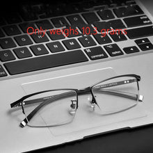 Load image into Gallery viewer, titanium alloy glasses frame men&#39;s ultralight half-frame glasses frame optical prescription glasses 9901P