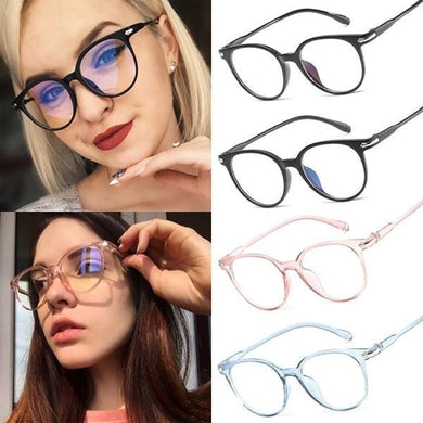 transparent Arrow Plain glasses PC plain glass spectacles vintage eyeglass round frame glasses