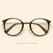 Load image into Gallery viewer, version of literature and art flat mirror black titanium plastic steel frame retro sophisticated high-end spectacle frames .