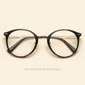 version of literature and art flat mirror black titanium plastic steel frame retro sophisticated high-end spectacle frames .