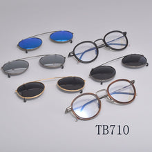 Carica l&#39;immagine nel visualizzatore di Gallery, york brand thom Eyeglasses frames or sunglasses men  women  optiacl  glasses TB710 clip sunglasses with original box